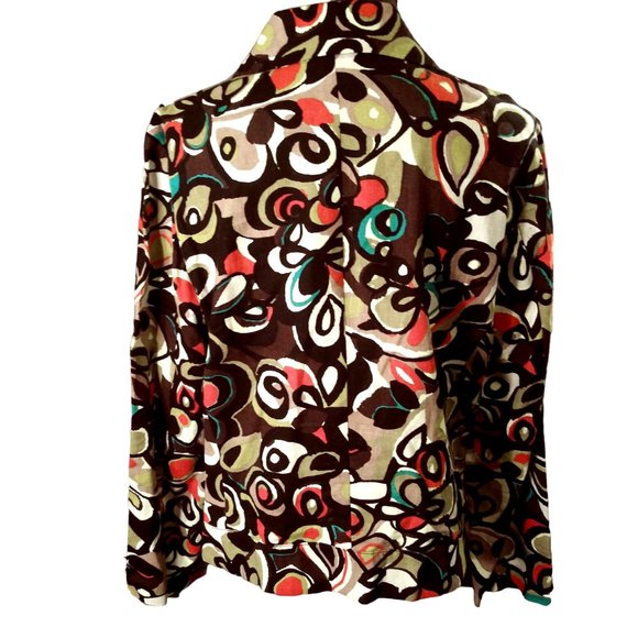 Art Print Plus Size Blouse, Size L Blouse, RQT Blouse, Plus Size Top, Jacket - Picture 2 of 10